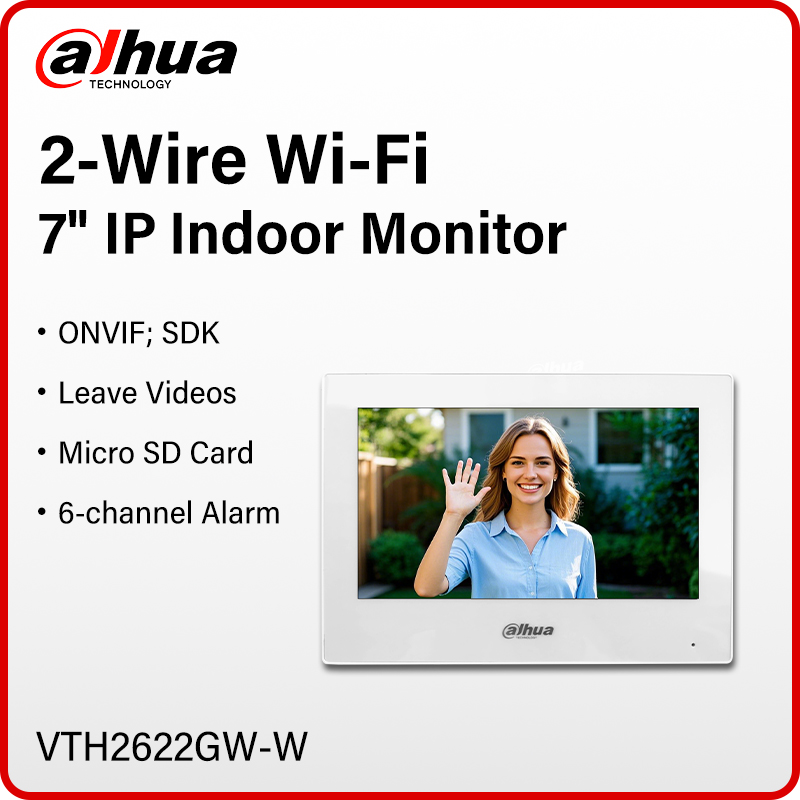 Home Security And Monitoring - Dahua 2-Wire WiFi Indoor Monitor 7