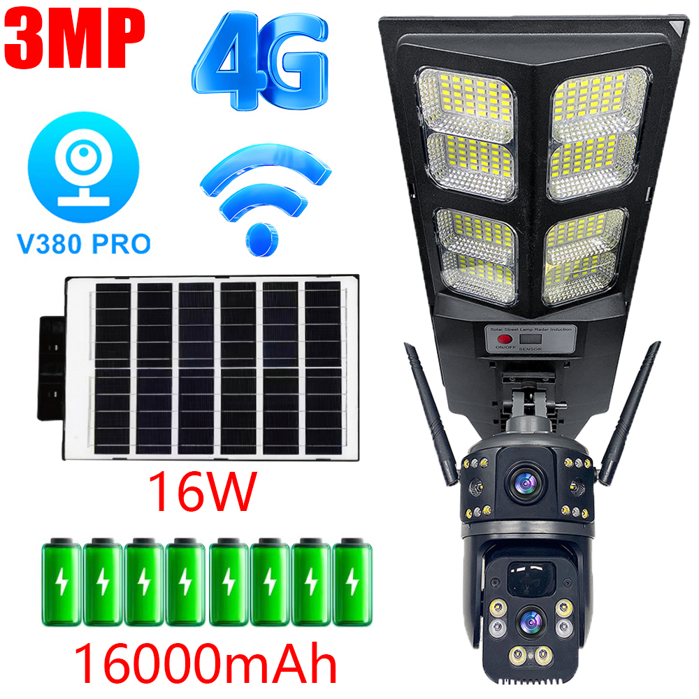 Home Security No Wifi - 3MP 4G Dual Lens Camera Security