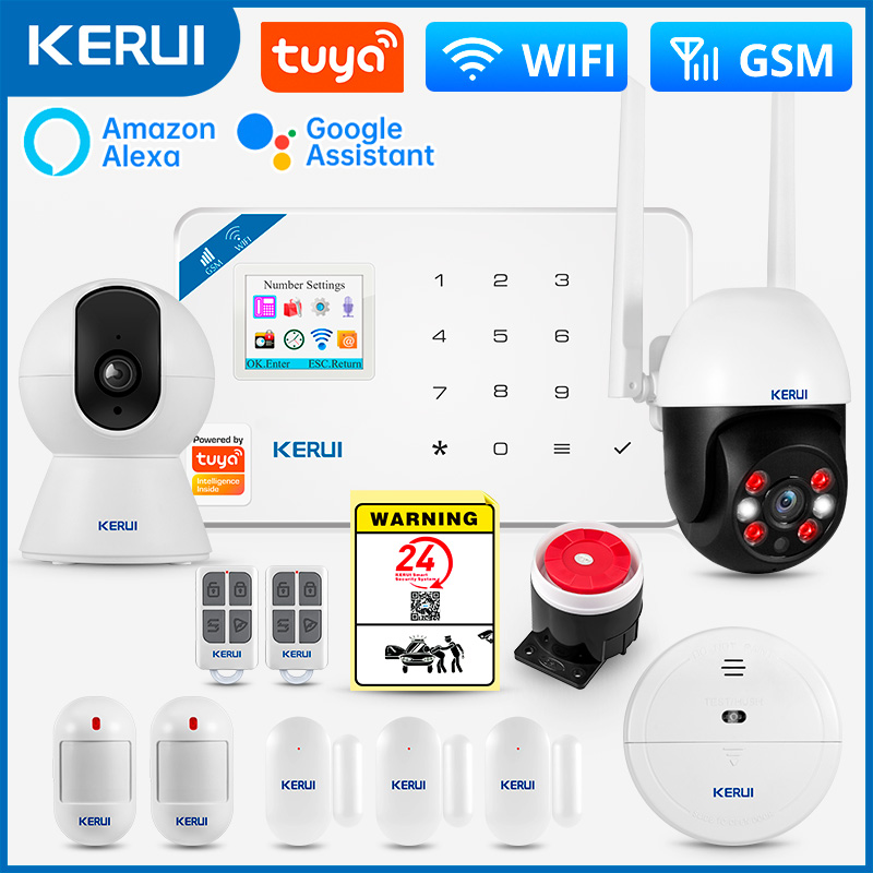 Home Security Kit With Camera - KERUI W181 Alarm System Secutrity Home