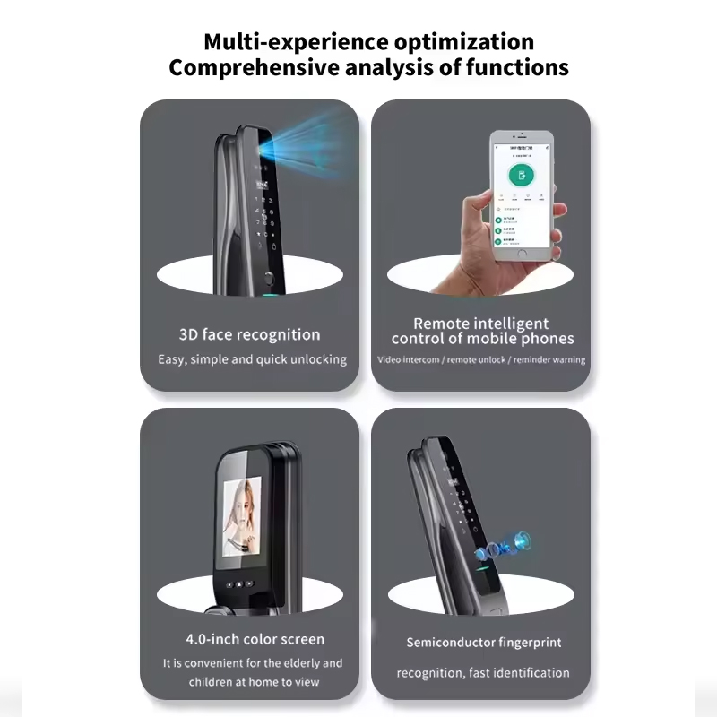 HX5 Smart Door Lock 3D Face Re - Home Security Camera のレビューと価格