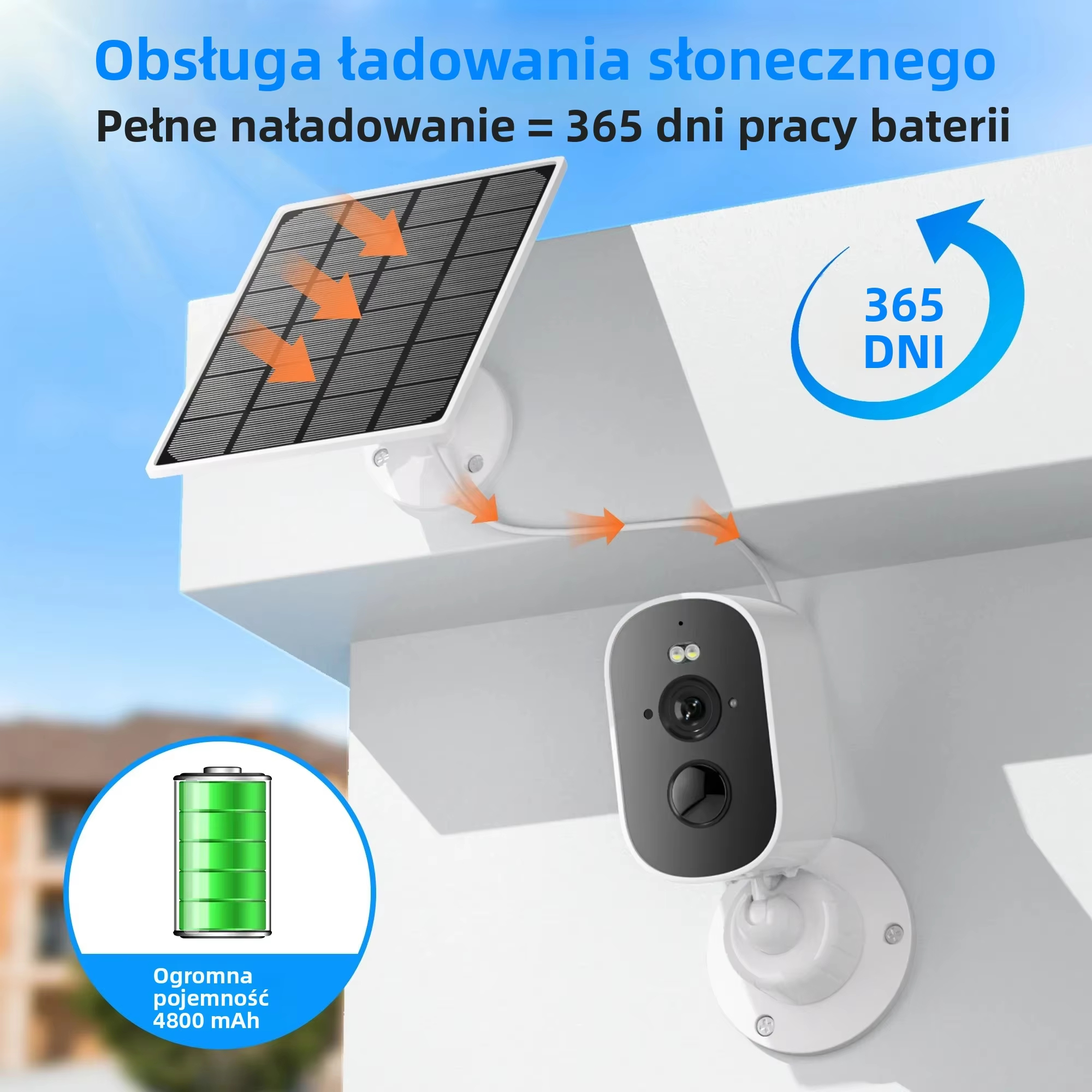 5MP WiFi Solar Security Camera - Home Security No Wifi のレビューと価格