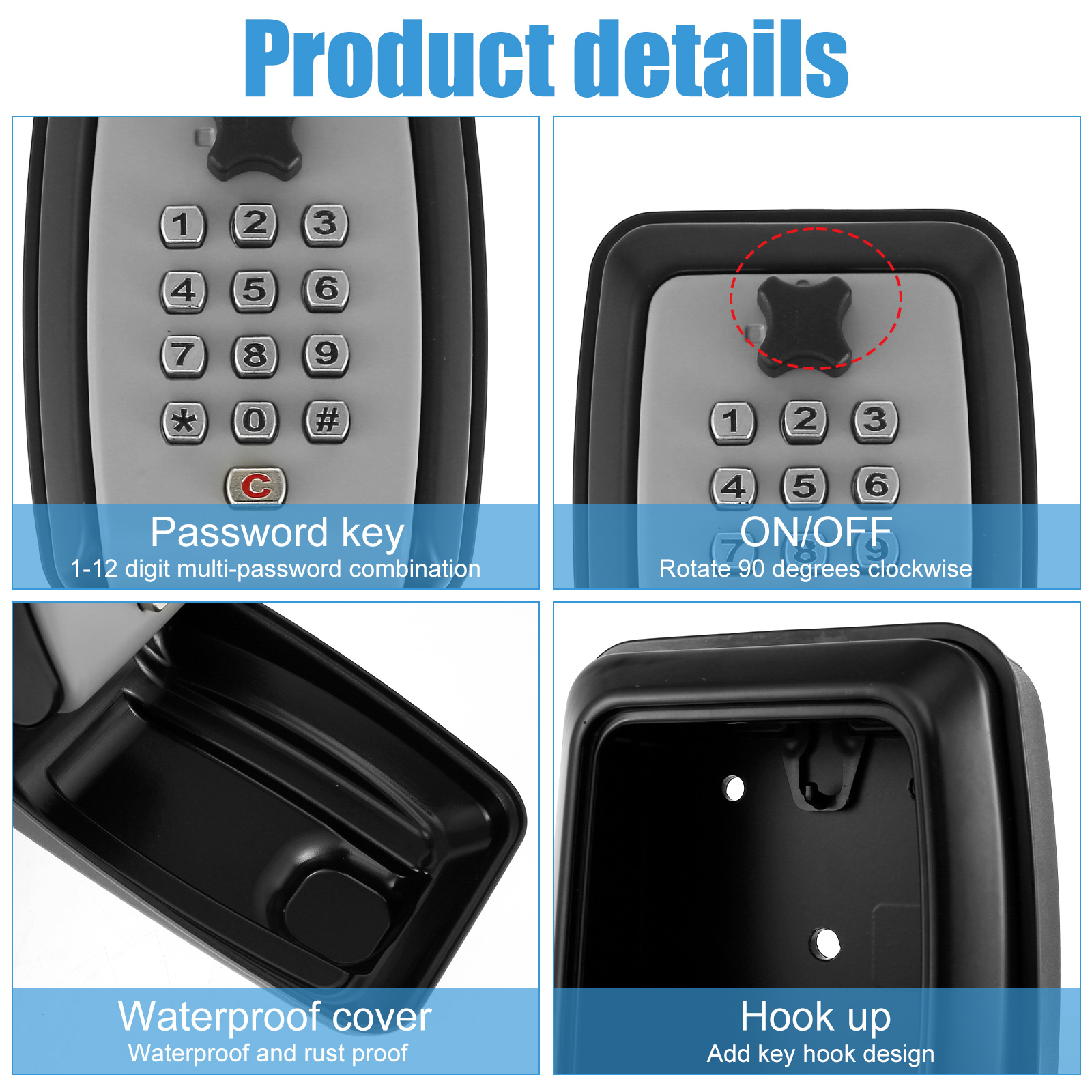 Key Lock Box Wall-Mount Secret - Home Security News のレビューと価格