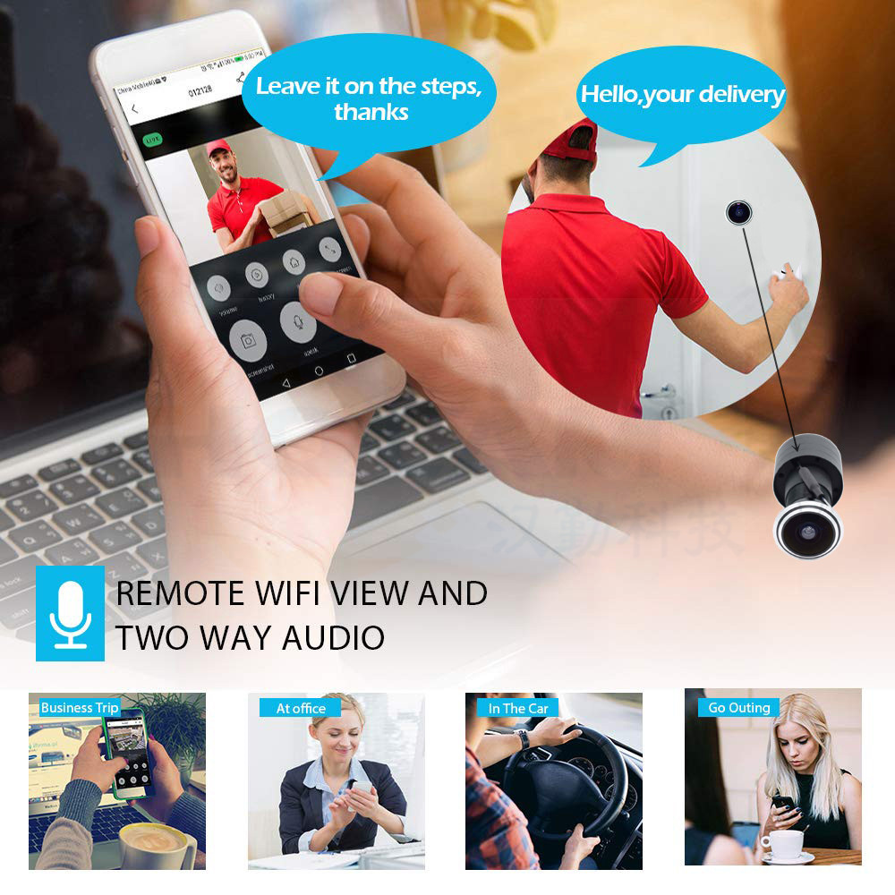 5MP Door Eye IP POE Camera Min - Home Security News のレビューと価格