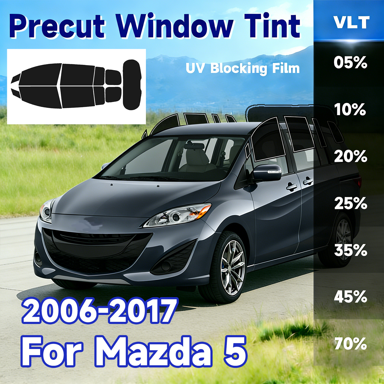 Precut Window Tint Car for Maz - Home Security For Windows のレビューと価格