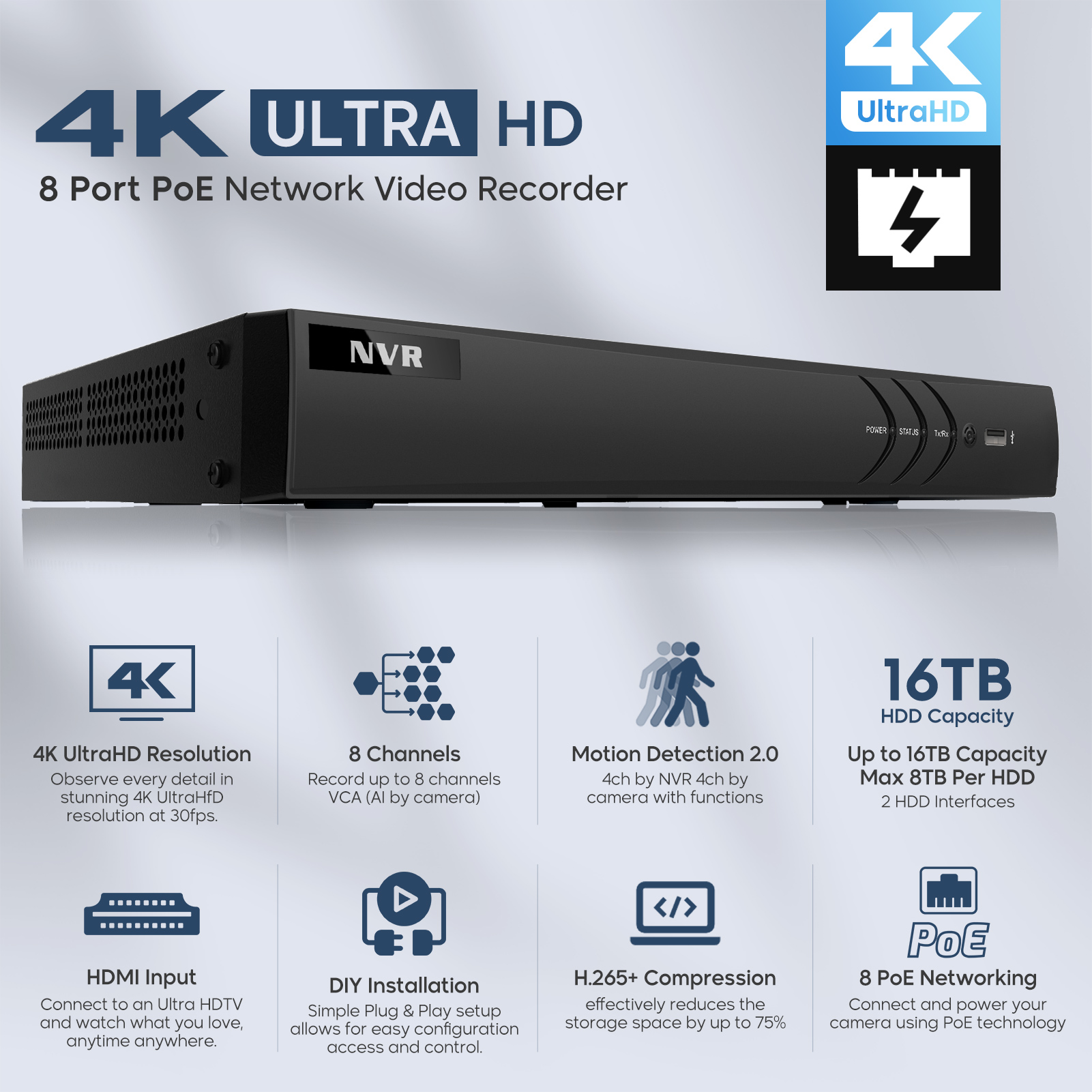 8CH Network Video Recorder for - Home Security System Hikvision のレビューと価格