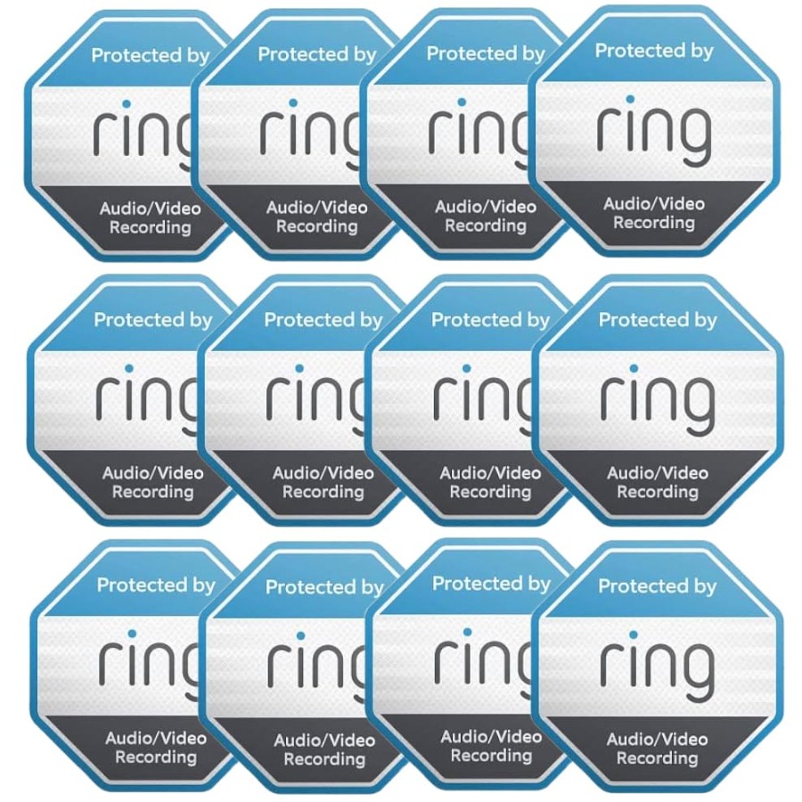 12 Pack Ring Security Stickers - Home Security For Windows のレビューと価格