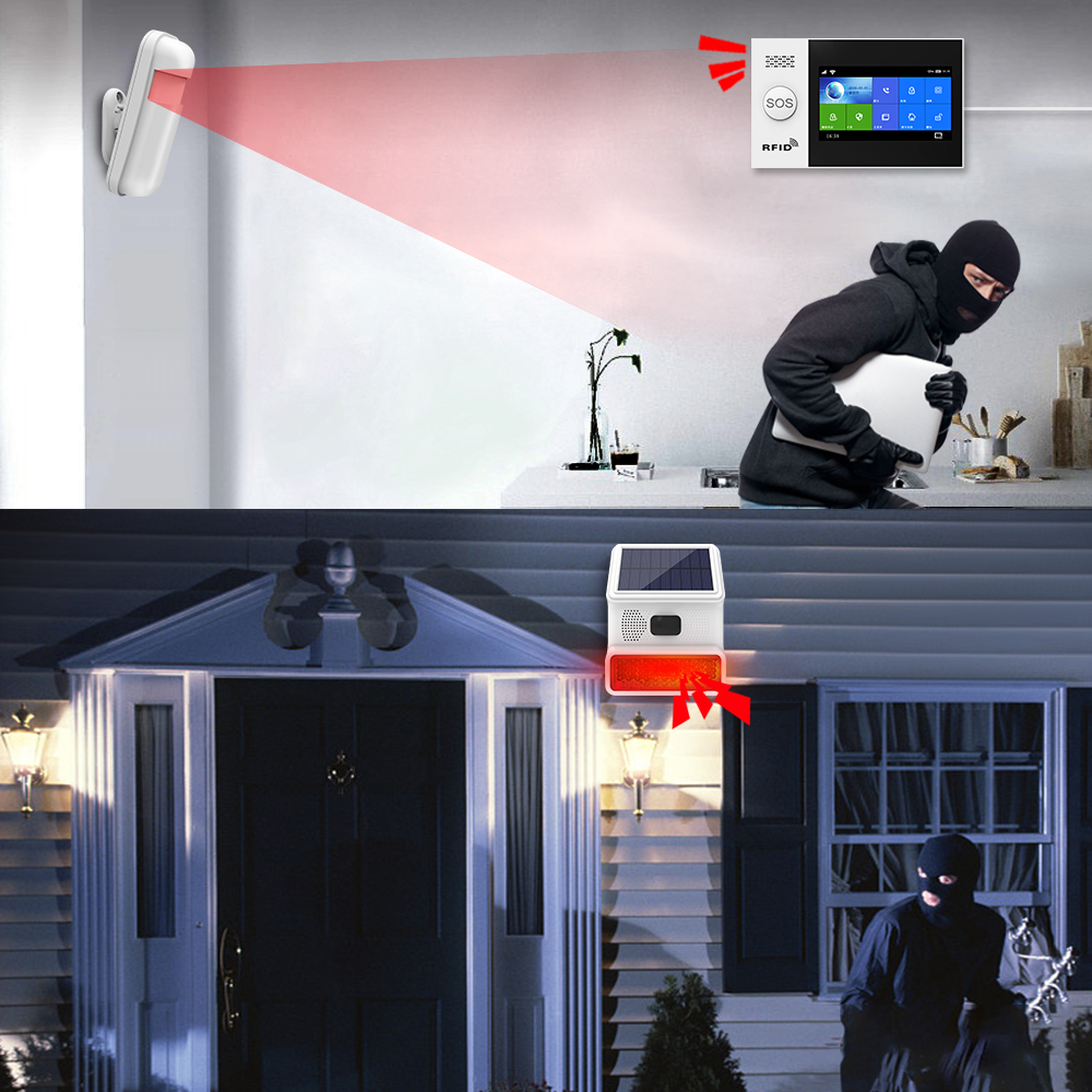 Outdoor Alarm Horn 433MHZ Wire - Home Security Lights Outdoors のレビューと価格