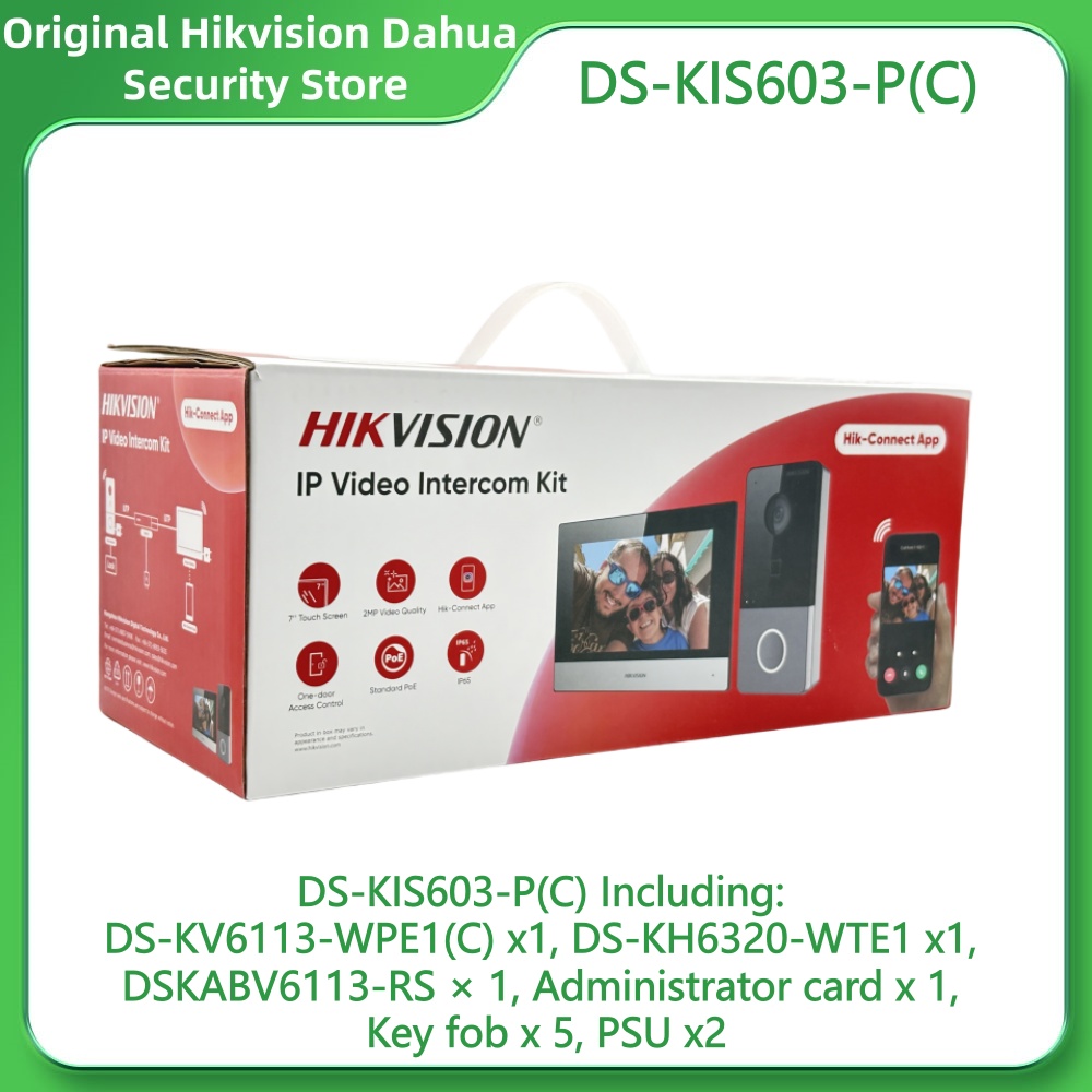 Hikvision DS-KIS603-P(C) Video - Home Security System Hikvision のレビューと価格