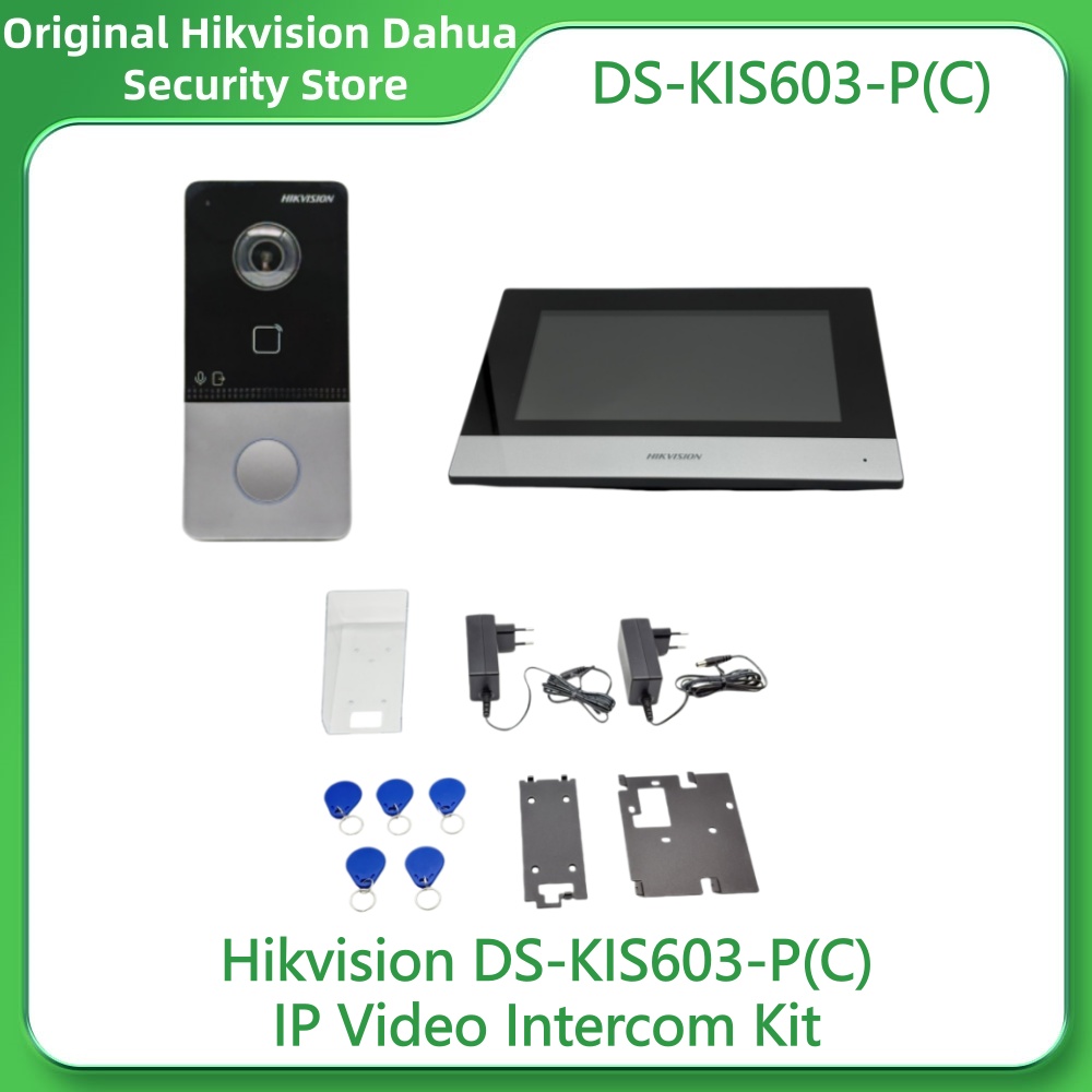 Hikvision DS-KIS603-P(C) Video - Home Security System Hikvision のレビューと価格