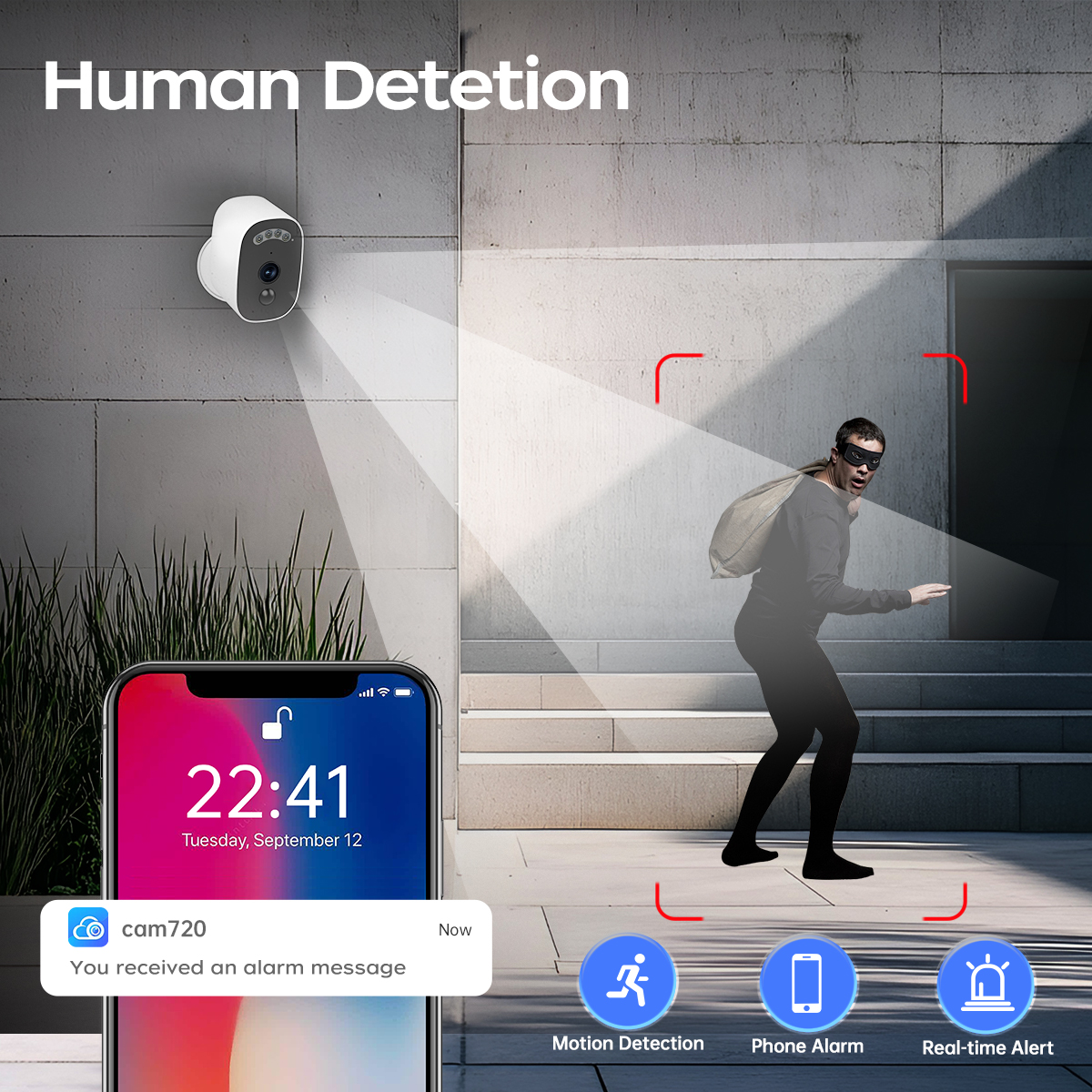 Jooan 3K HD Solar Security Cam - Home Security No Wifi のレビューと価格