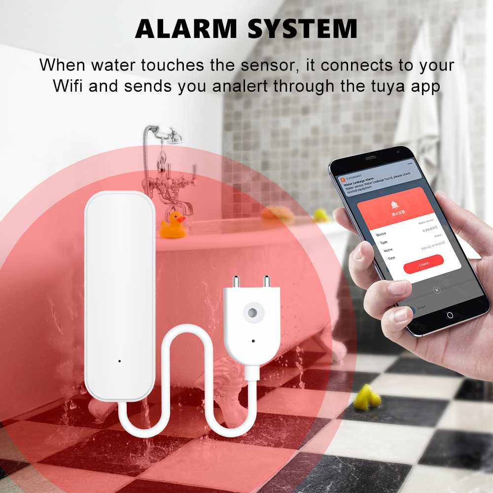 WiFi/Zigbee Water Sensor Tuya  - Home Security And Monitoring のレビューと価格