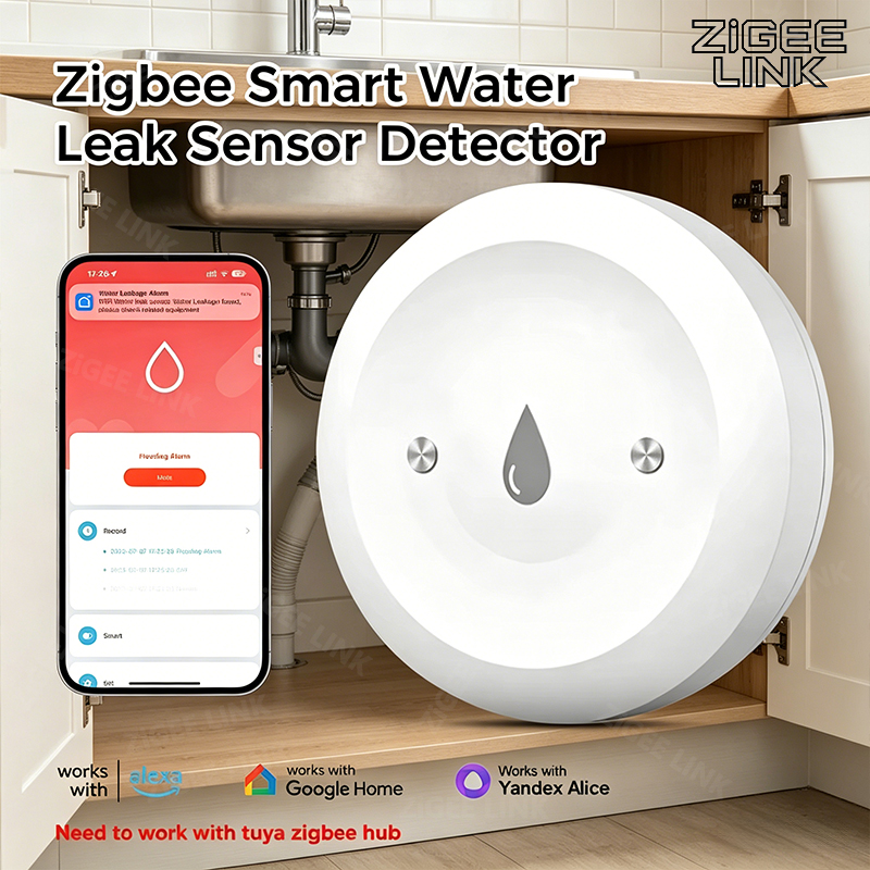 Zigbee3.0 Smart Water Leak Sen - Home Security And Monitoring のレビューと価格