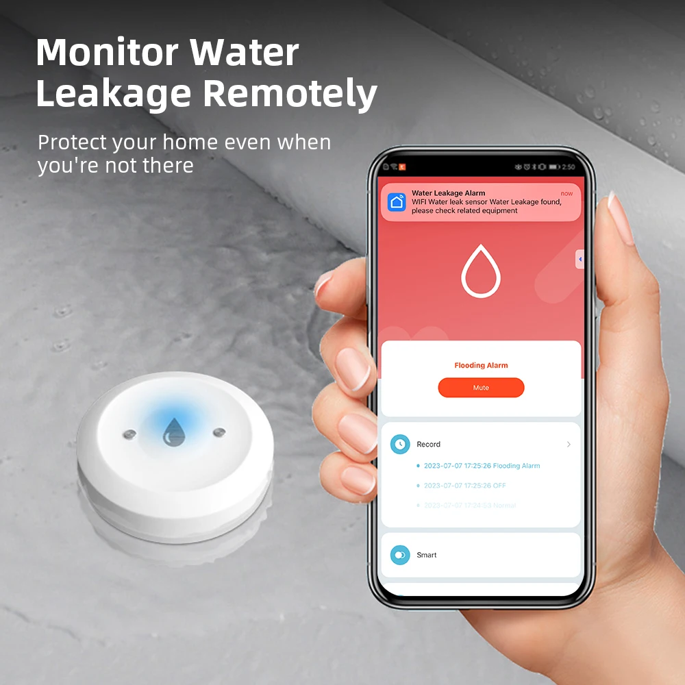Zigbee3.0 Smart Water Leak Sen - Home Security And Monitoring のレビューと価格