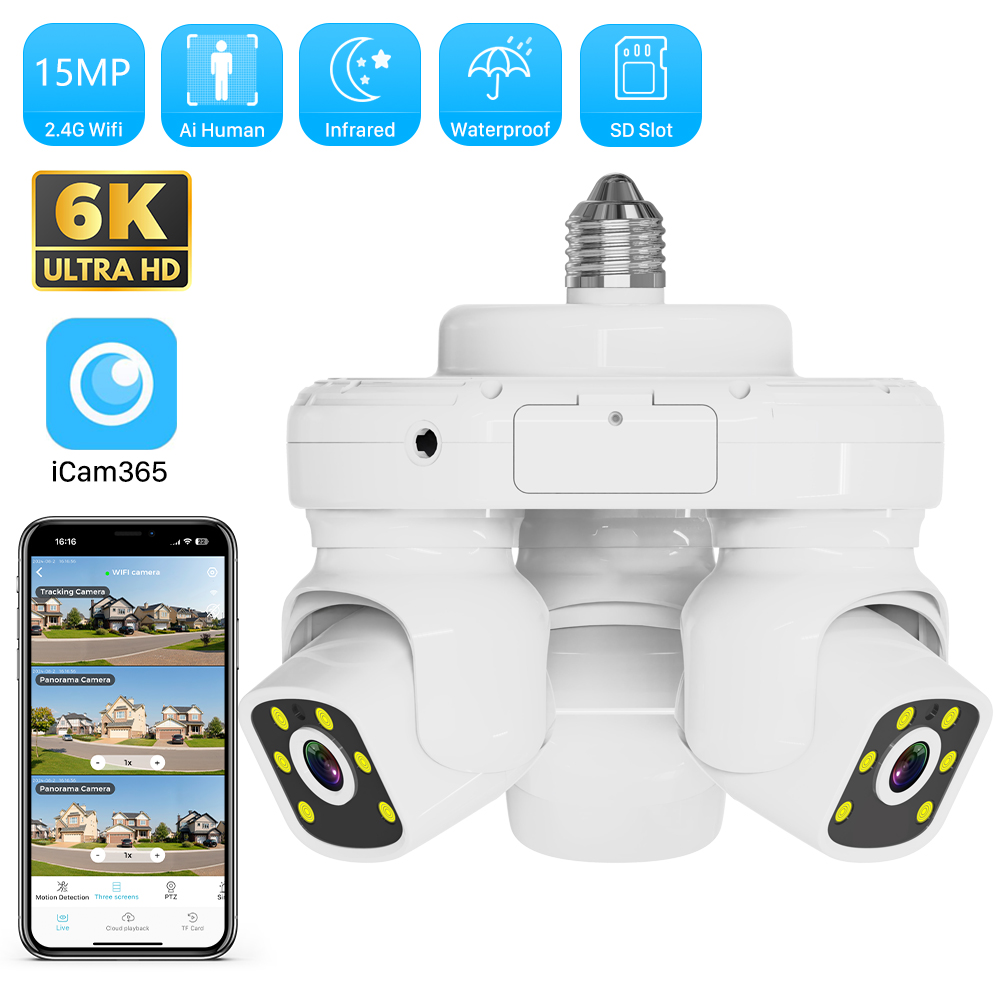 Smart 15MP Triple-Lens Bulb Se - Home Security And Monitoring のレビューと価格
