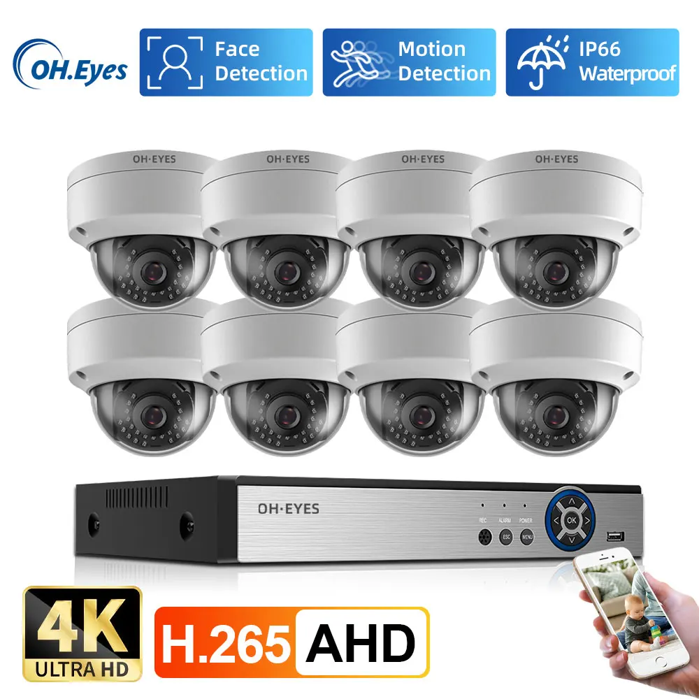 Home Security 8MP H.265+ 4CH 4 - Home Security Kit With Camera のレビューと価格