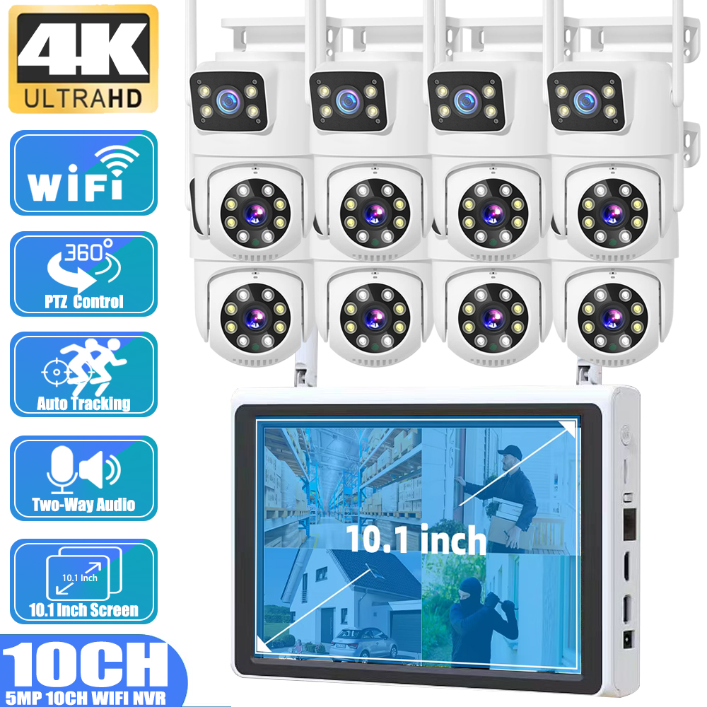 10 Channel CCTV Security 4K Du - Home Security Systems Wireless のレビューと価格