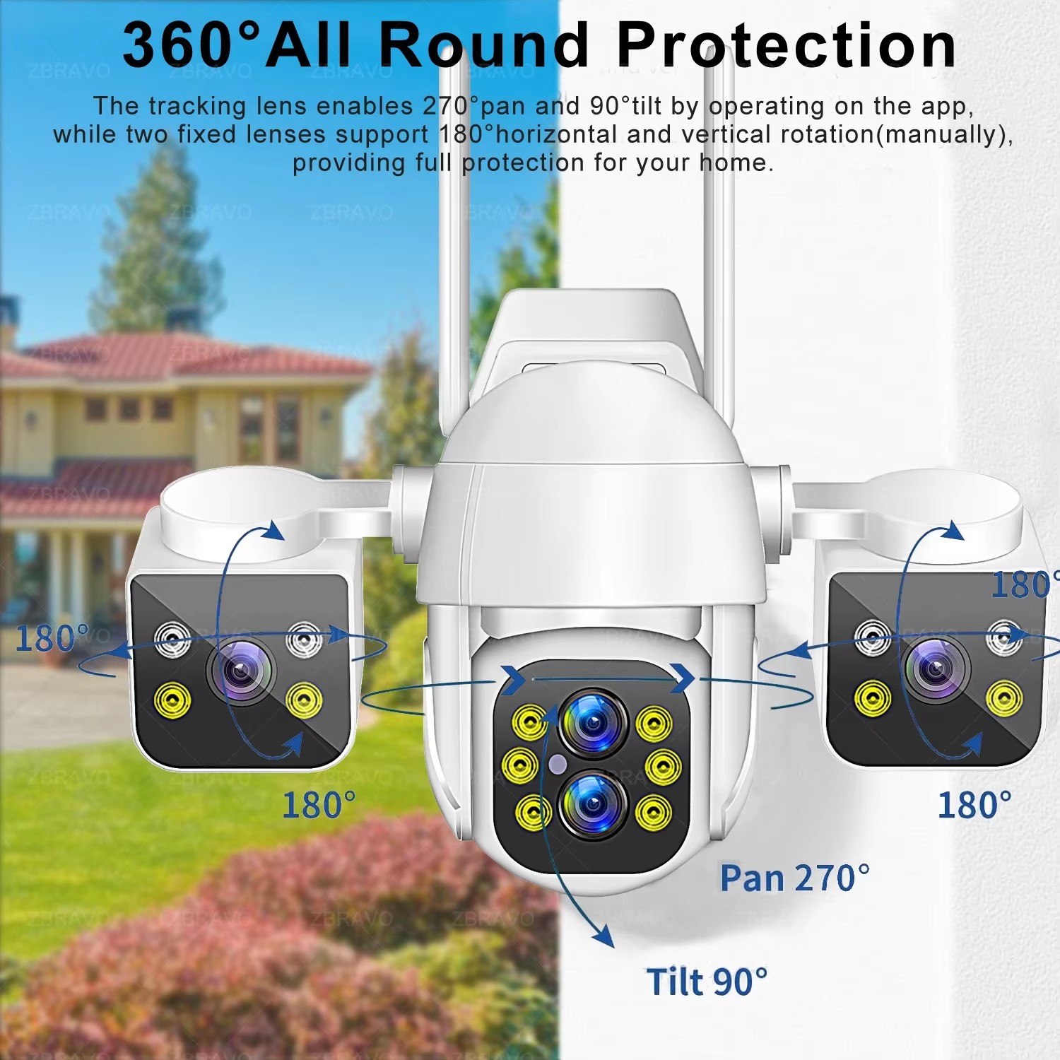 IPC360 HOME 8K 16MP 4 Lens 3 S - Home Security Lights Outdoors のレビューと価格