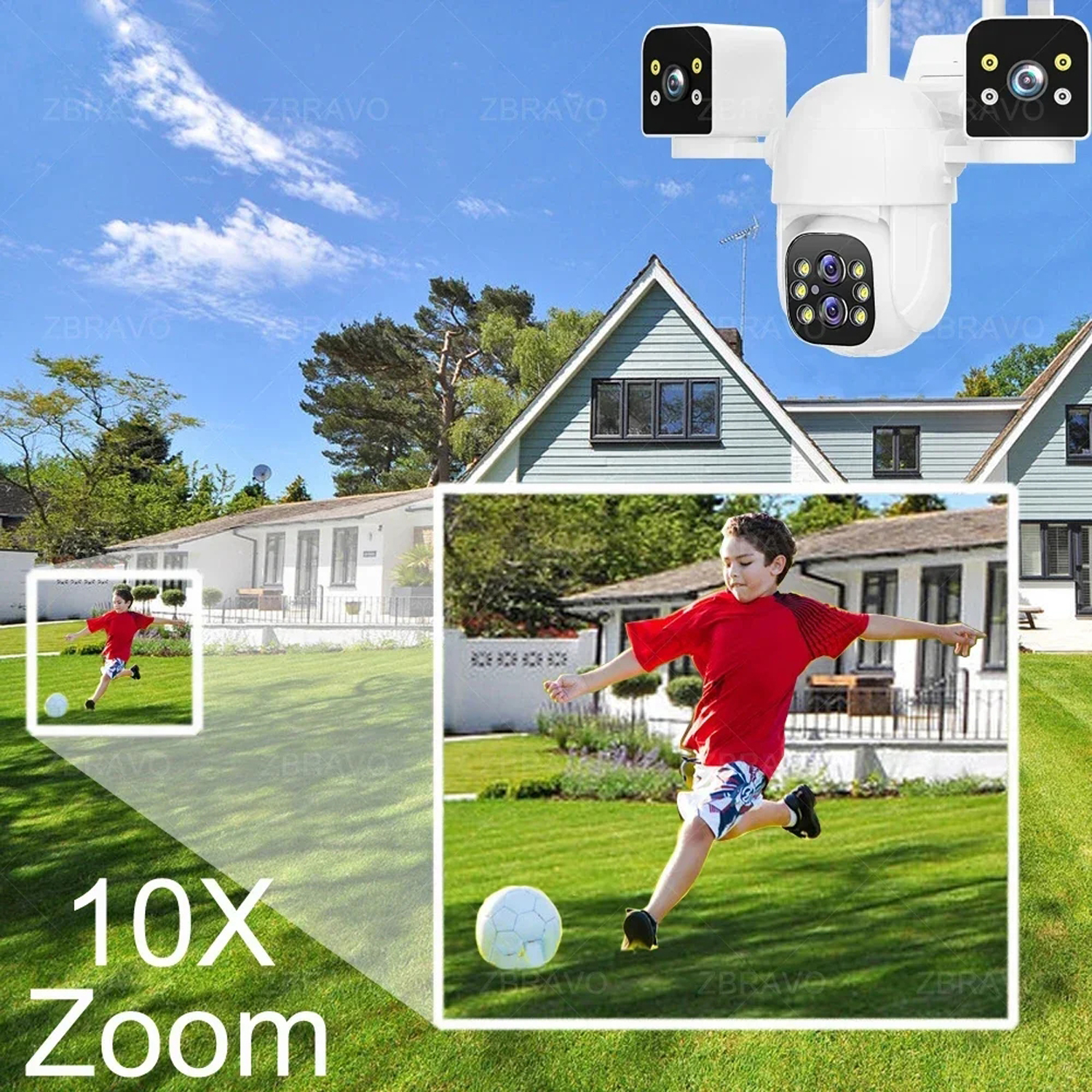 IPC360 HOME 8K 16MP 4 Lens 3 S - Home Security Lights Outdoors のレビューと価格