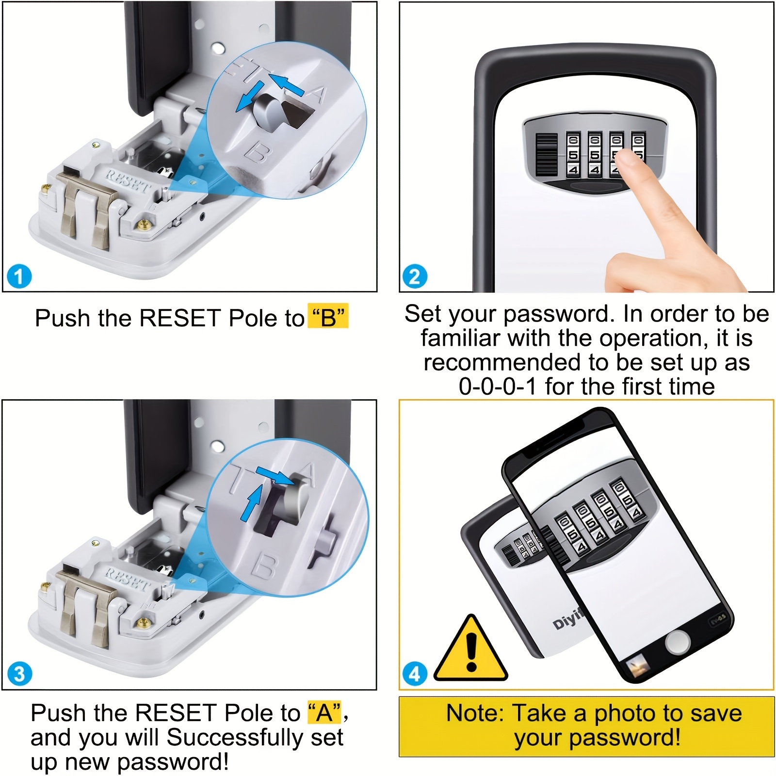 1pc Ultra-Secure Safety Key Bo - Home Security Tools のレビューと価格