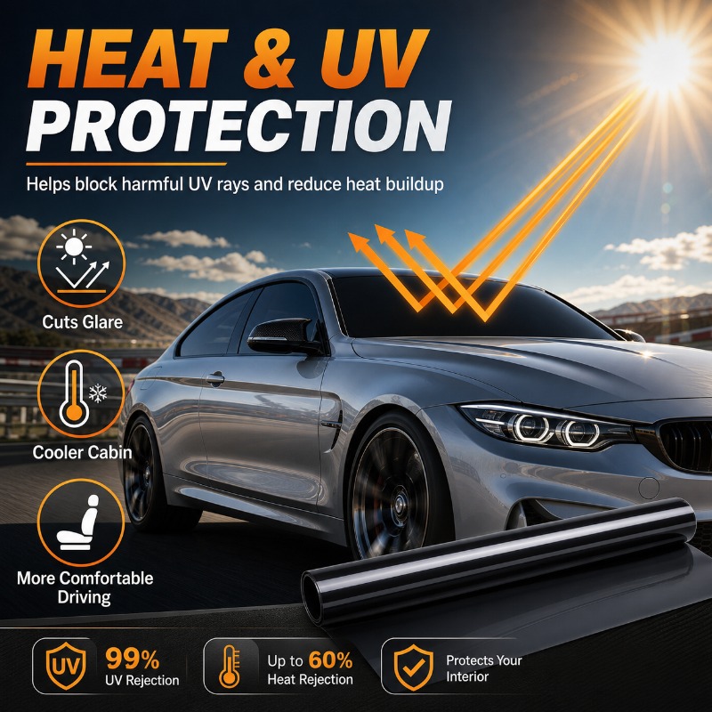 Car Window Tint Film 50x300cm, - Home Security For Windows のレビューと価格
