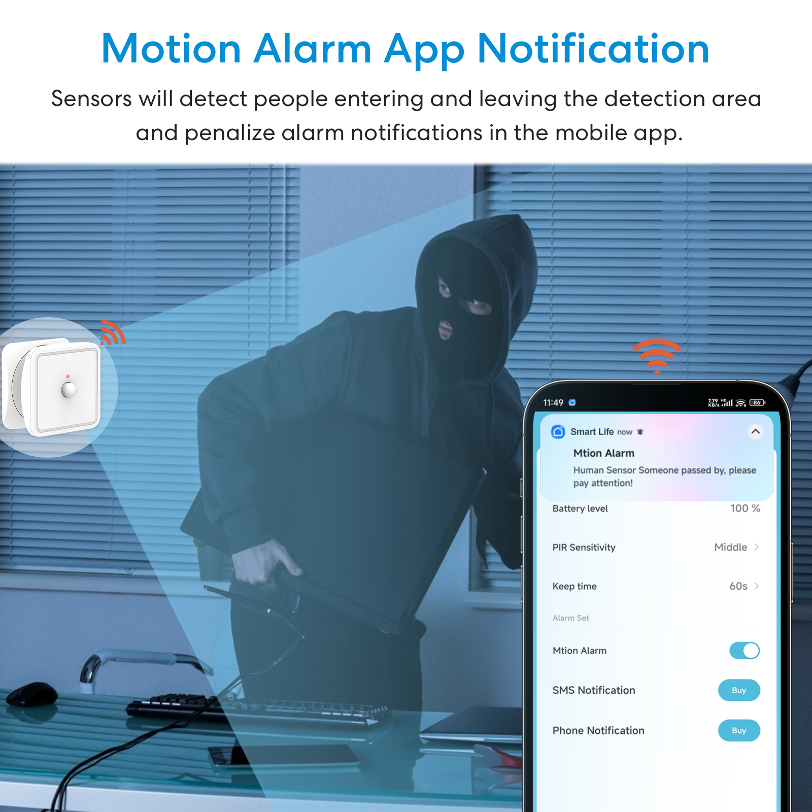 Tuya ZigBee Human Motion Senso - Home Security Tools のレビューと価格