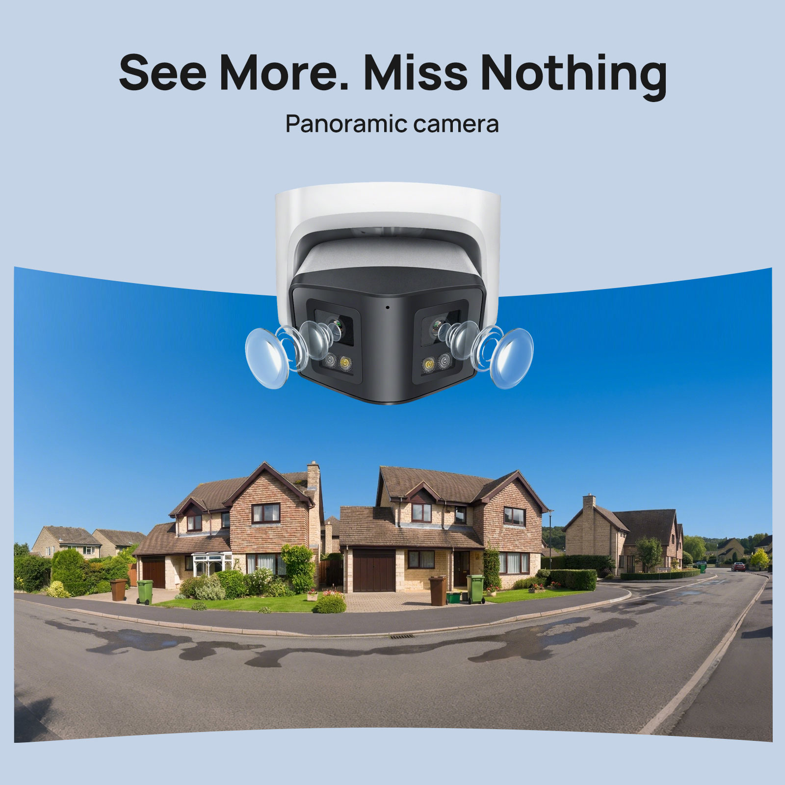 Vikylin 4MP Panoramic Dual Len - Home Security System Hikvision のレビューと価格