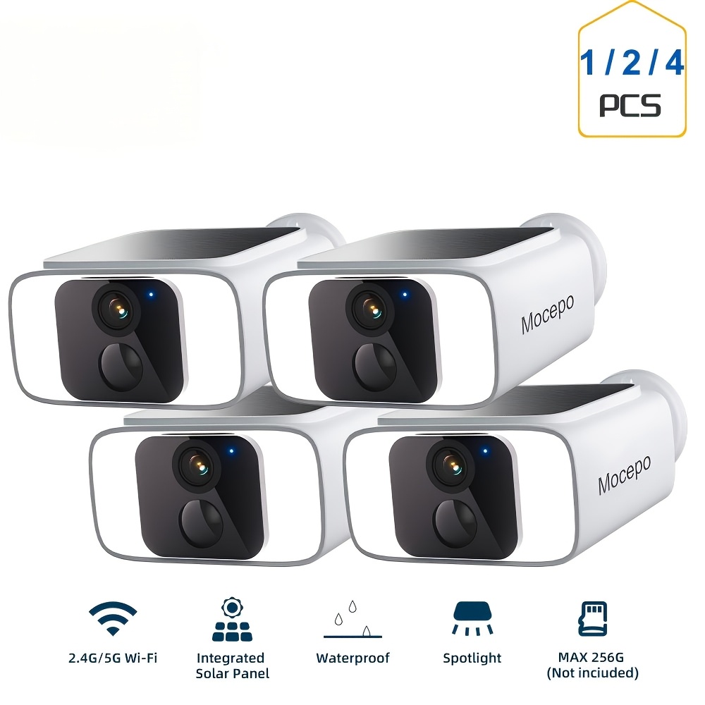 1/2/4pcs HEIYOUCAM 4MP Solar S - Home Security No Wifi のレビューと価格