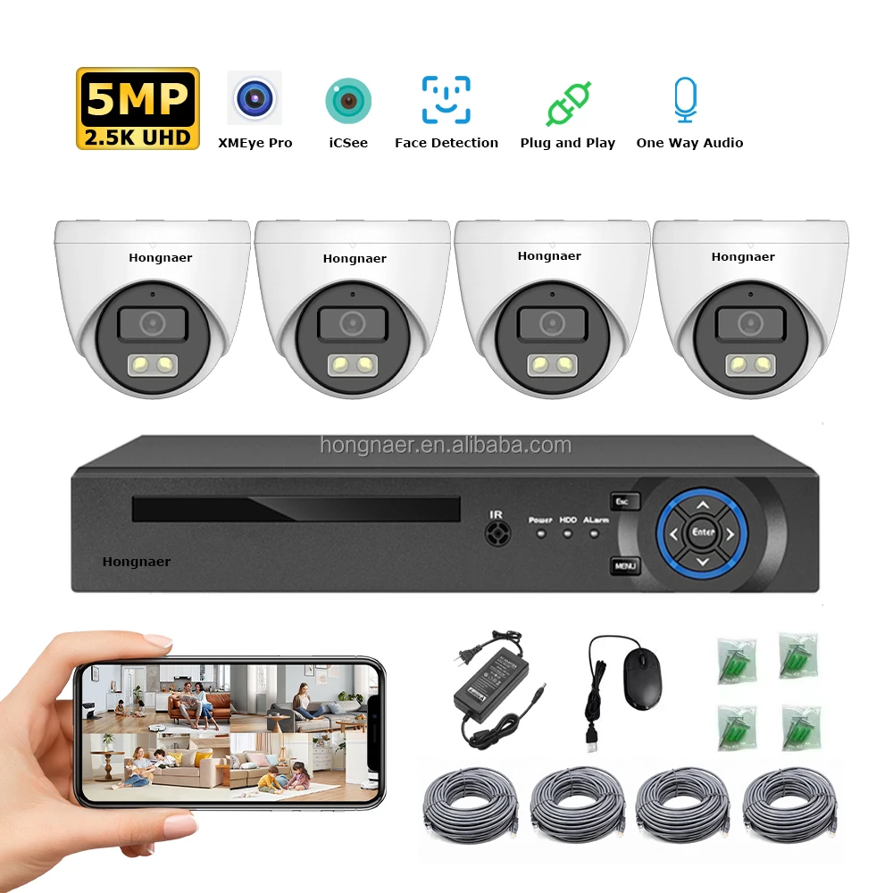 2026 Hongnaer 4MP 5MP 8MP 4CH  - Home Security Systems Wireless のレビューと価格