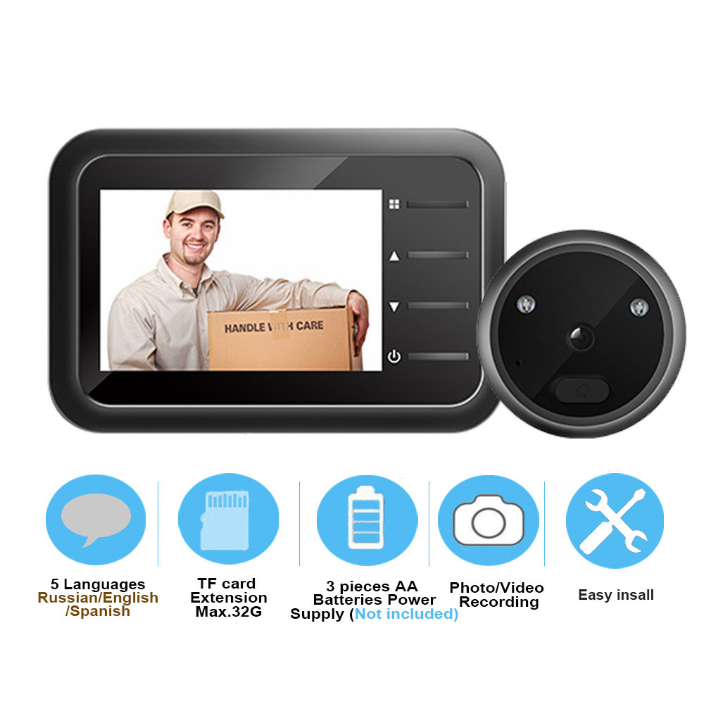 Video Peephole Doorbell Camera - Home Security Ring Camera のレビューと価格