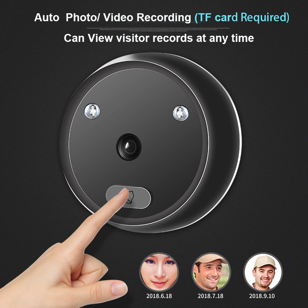 Video Peephole Doorbell Camera - Home Security Ring Camera のレビューと価格