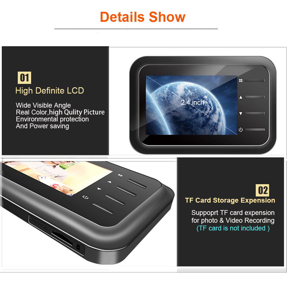 Video Peephole Doorbell Camera - Home Security Ring Camera のレビューと価格