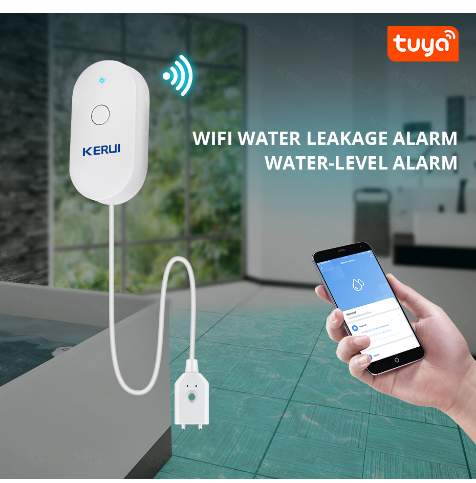 KERUI Smart  WiFi Water Sensor - Home Security And Monitoring のレビューと価格