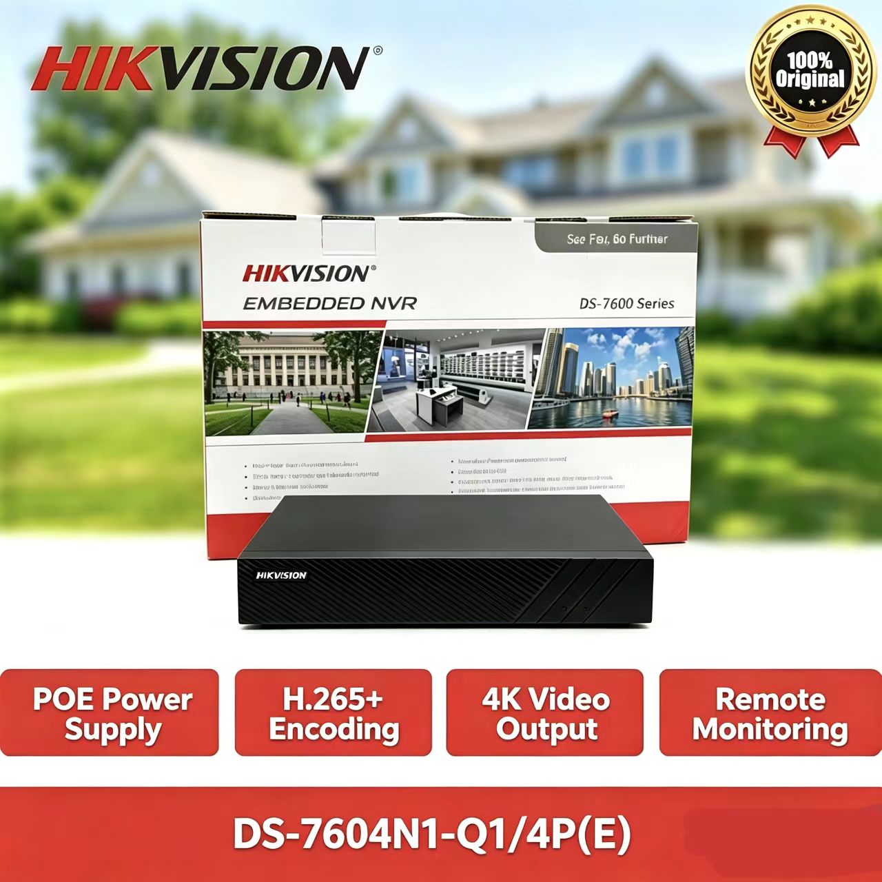 Hikvision DS-7604NI-Q1/4P(E) 4 - Home Security For Windows のレビューと価格