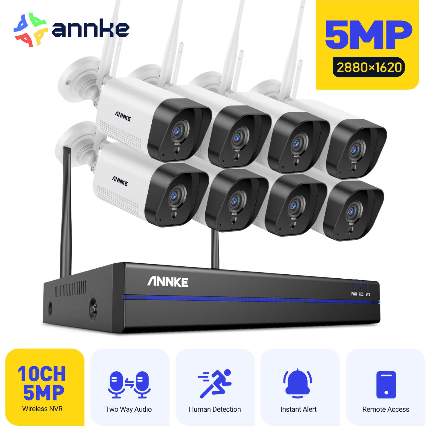 ANNKE 5MP WiFi CCTV System 16C - Home Security Kit With Camera のレビューと価格