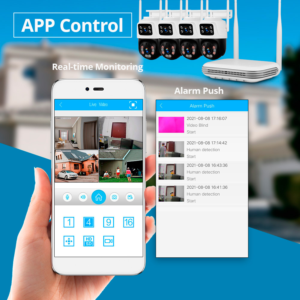 KERUI Waterproof 6MP HD Wirele - Home Security No Wifi のレビューと価格