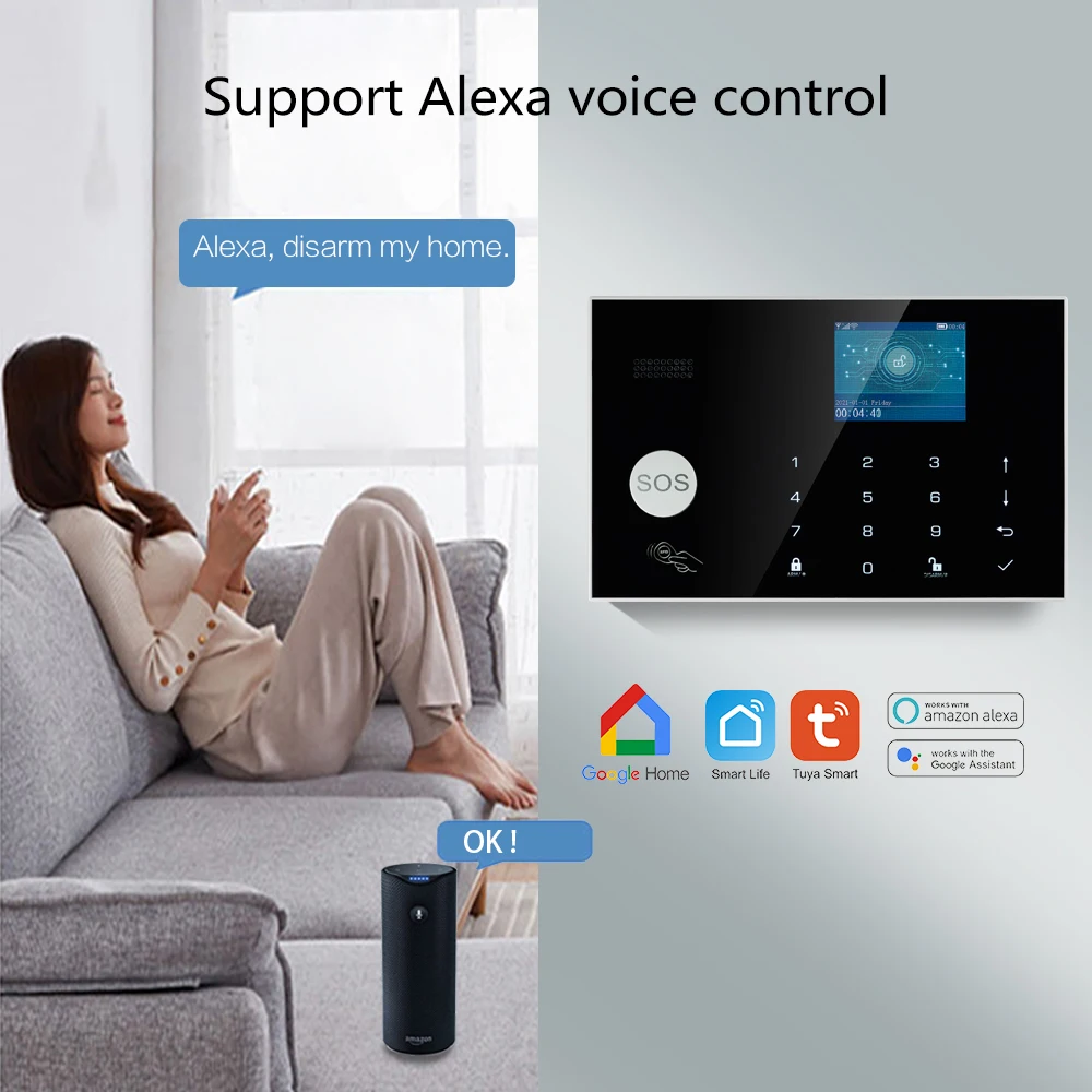 Tuya Wireless WIFI GSM Home Bu - Home Zone Security Camera のレビューと価格