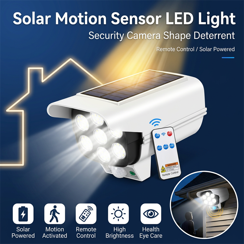Solar Powered Dummy Security C - Home Security Lights Outdoors のレビューと価格
