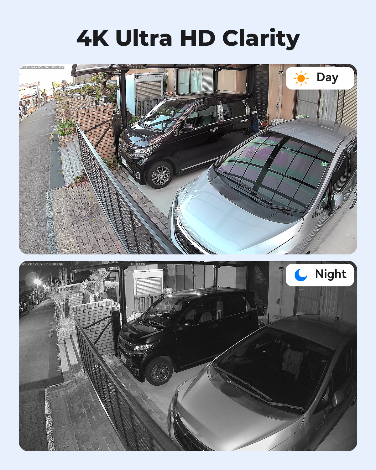 H.View 4K 5Mp 8Mp poe Cctv Sec - Home Security News のレビューと価格
