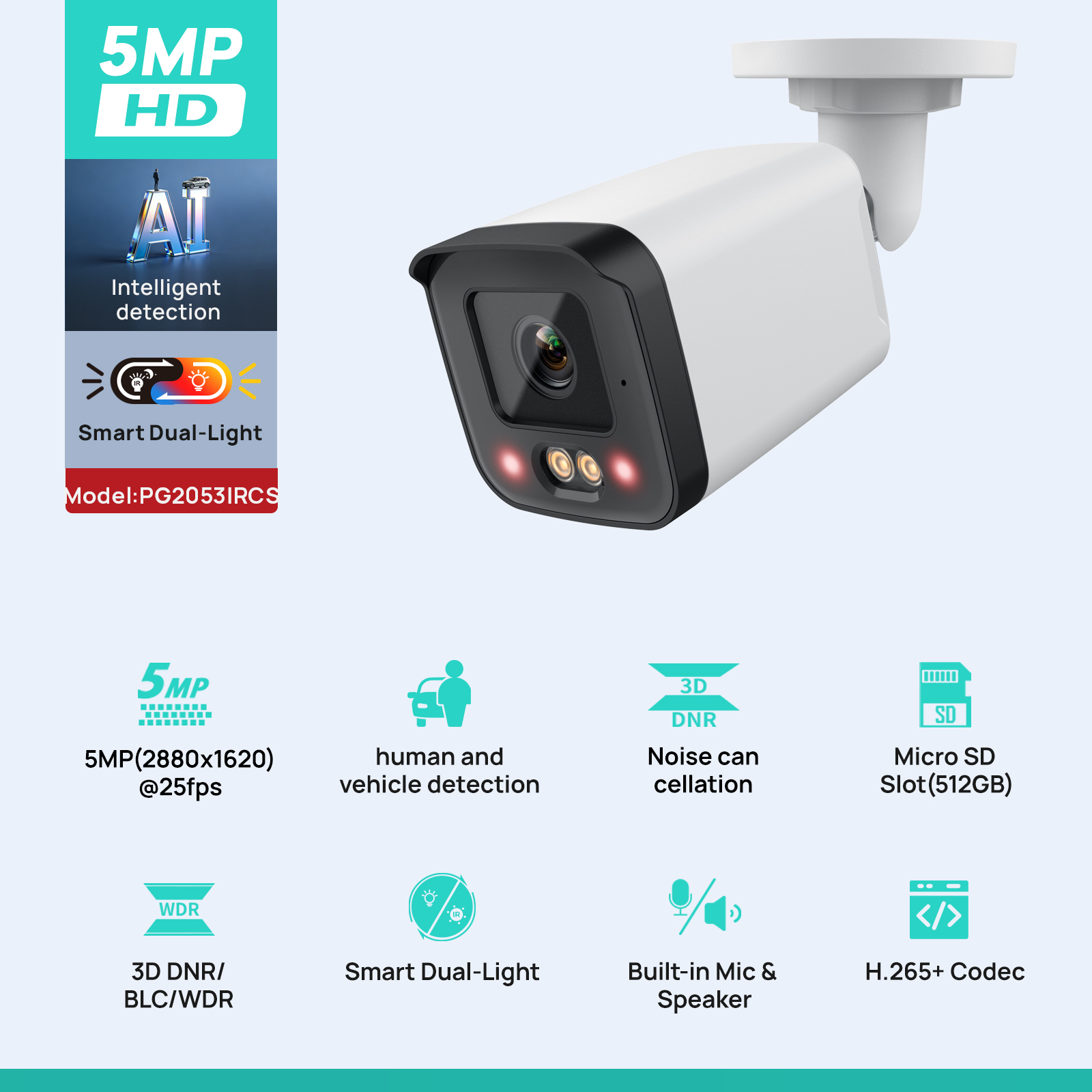 VIKYLIN IP Security Camera 5MP - Home Security Lights Outdoors のレビューと価格