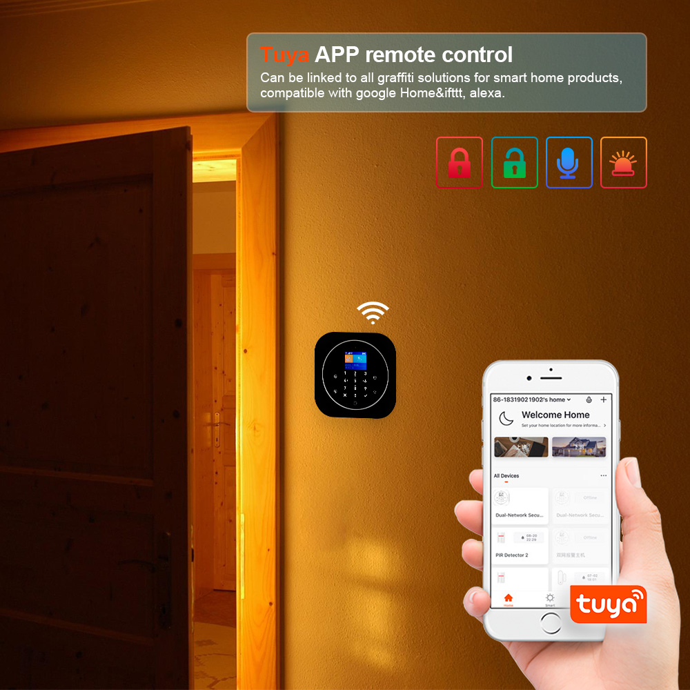 KERUI G12 Wireless Tuya Home A - Home Security No Wifi のレビューと価格