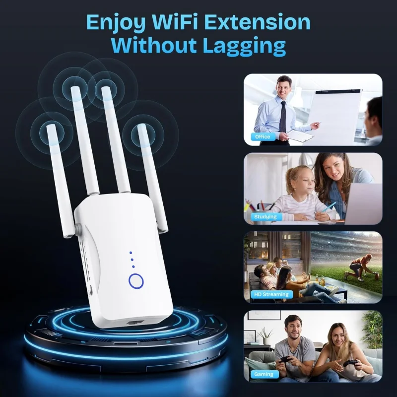 1200Mbps Dual Band WiFi Repeat - Home Security No Wifi のレビューと価格