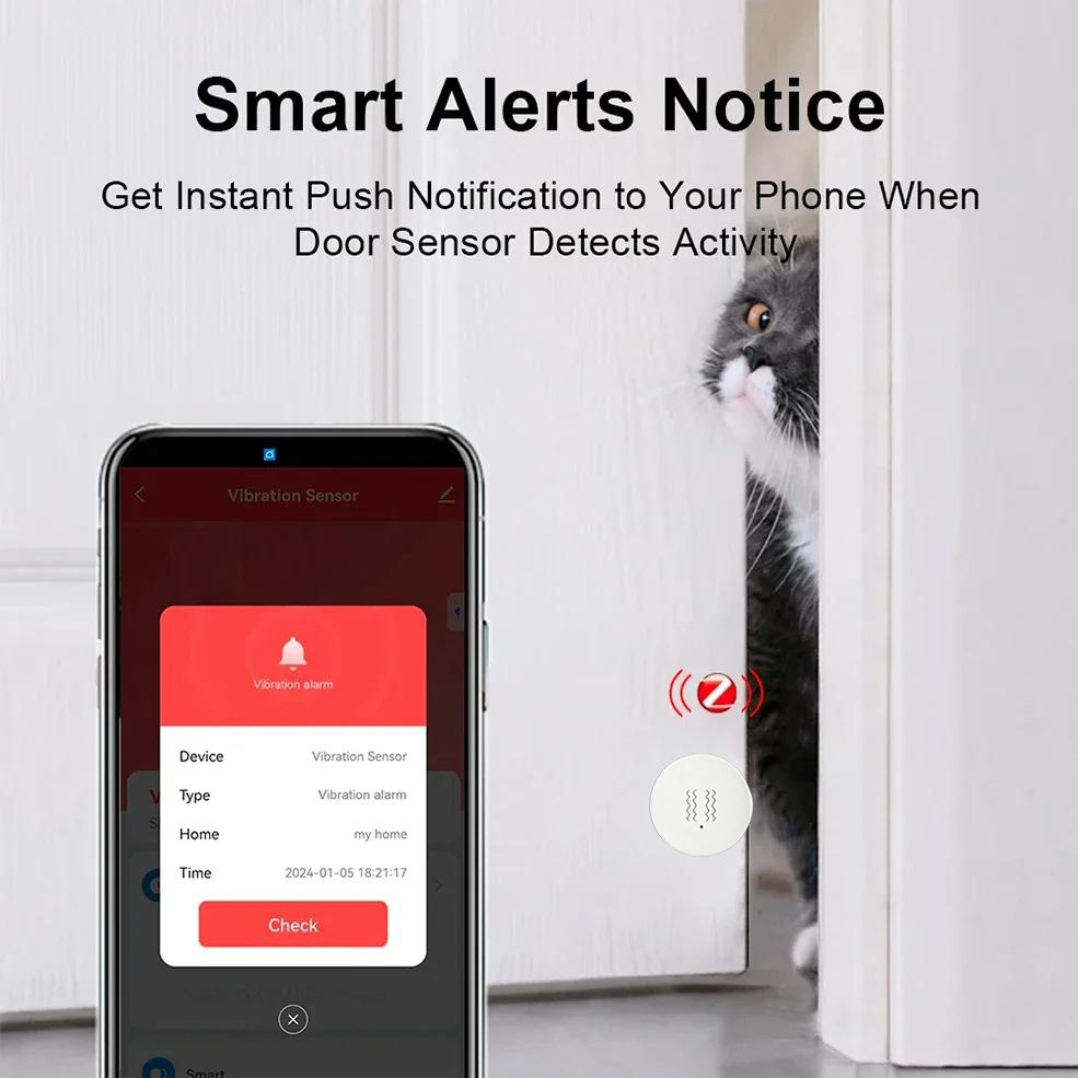 Tuya ZigBee Smart Vibration &  - Home Security Tools のレビューと価格