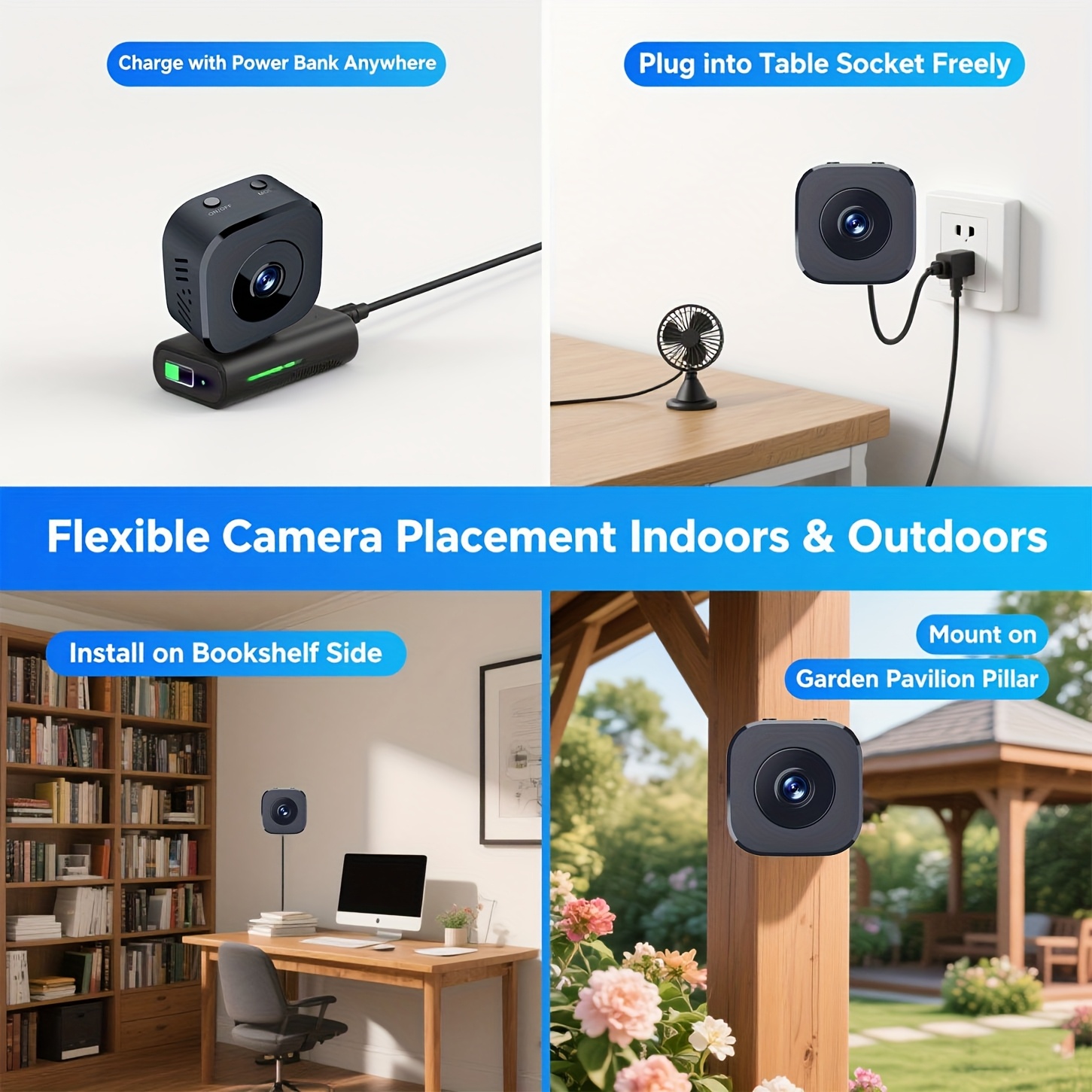 1080P HD Mini WiFi Camera Indo - Home Security Camera のレビューと価格