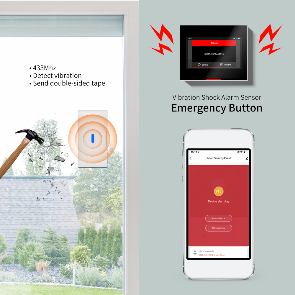 Ostaniot 433MHz eV1527 Wireles - Home Security Systems Wireless のレビューと価格
