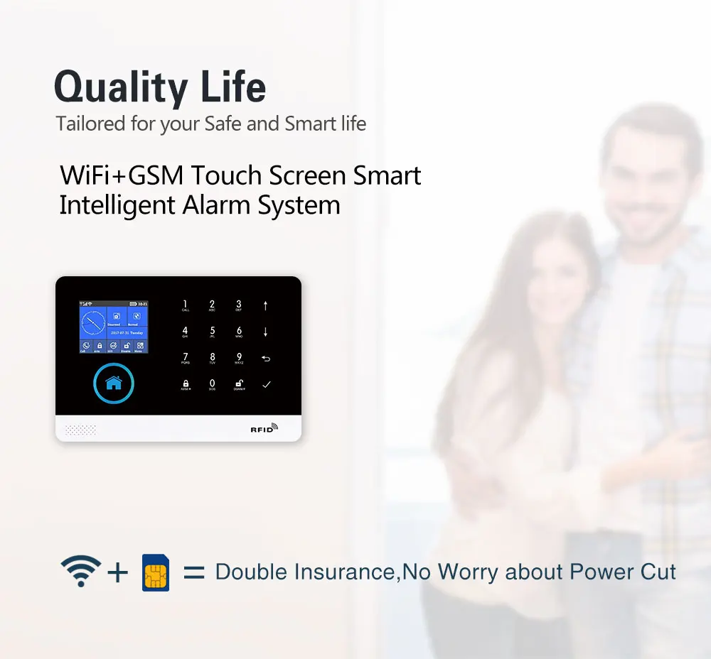 PGST intelligent alarm device, - Home Security Kit With Camera のレビューと価格