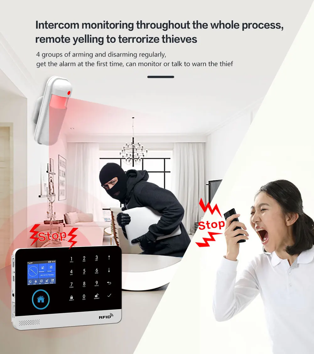 PGST intelligent alarm device, - Home Security Kit With Camera のレビューと価格