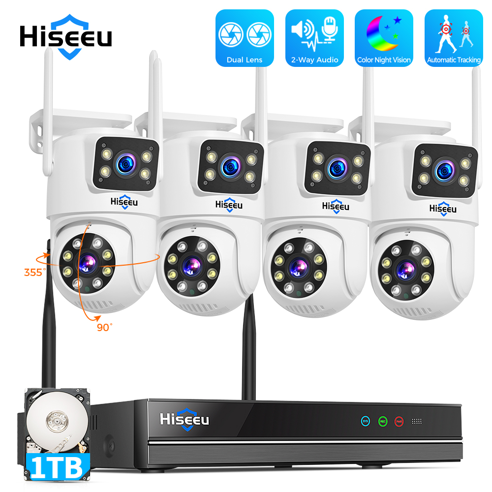Hiseeu 6MP WiFi Dual Lens Came - Home Security Kit With Camera のレビューと価格