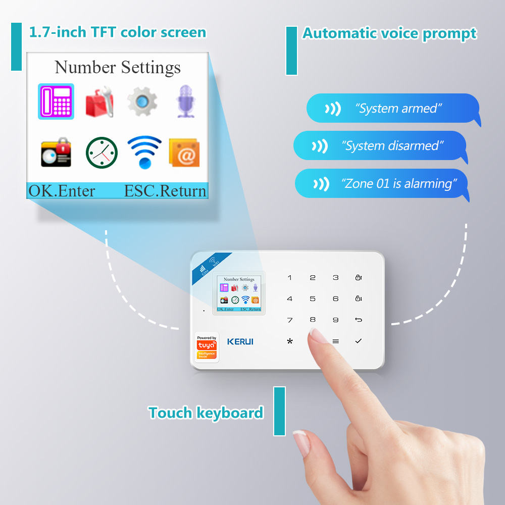 KERUI W181 Alarm System Secutr - Home Security Kit With Camera のレビューと価格