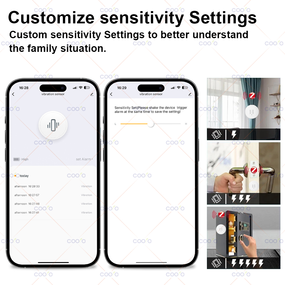 ZigBee Tuya Smart Vibration Se - Home Security And Monitoring のレビューと価格