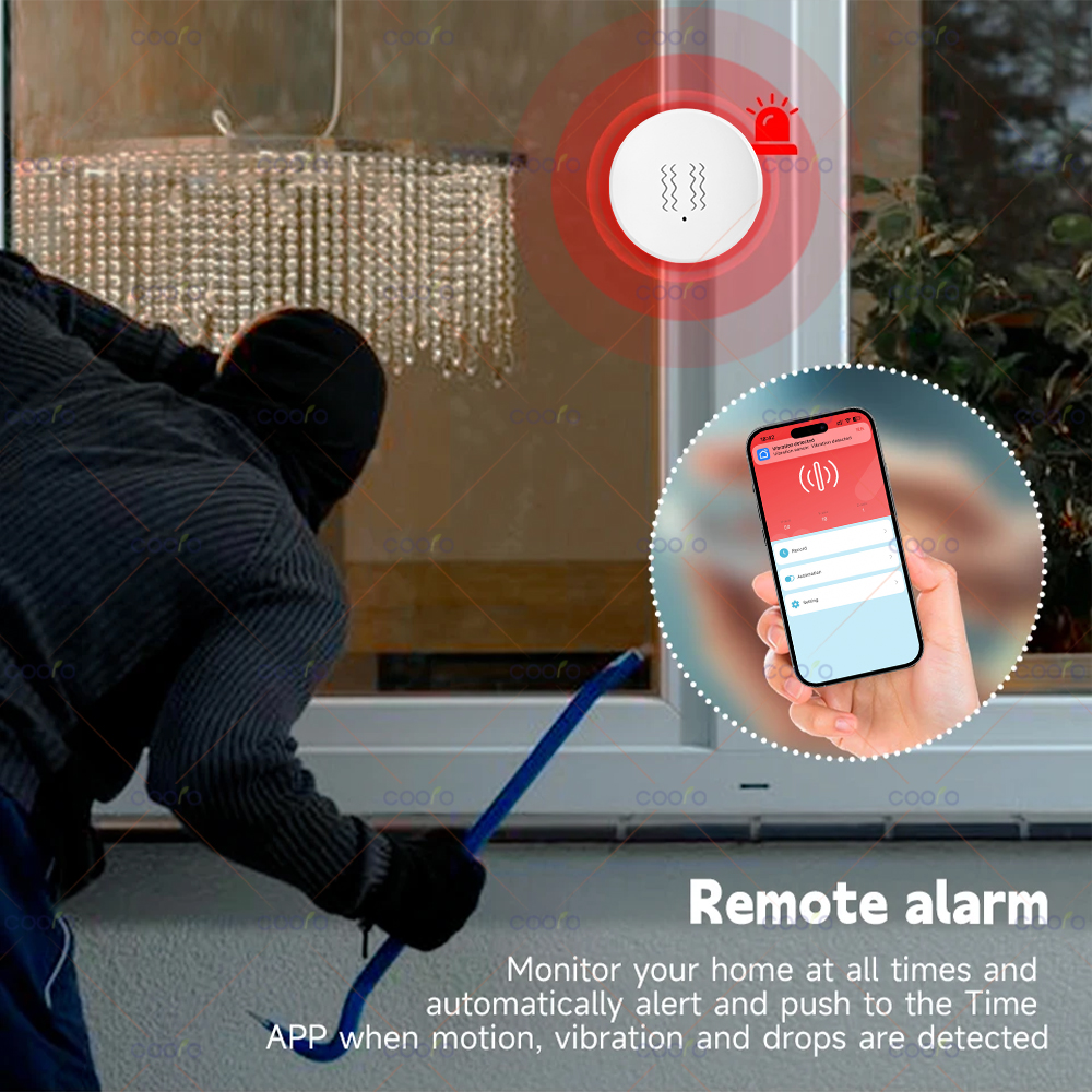 ZigBee Tuya Smart Vibration Se - Home Security And Monitoring のレビューと価格